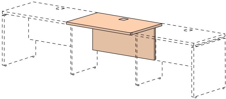 Модуль промежуточного стола СФ-191944 (1380x600x478)