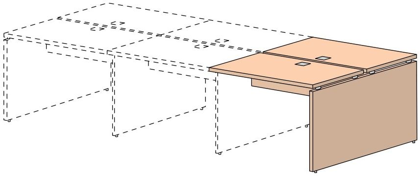 Модуль окончания стола СФ-191976 (1580x1230x743)
