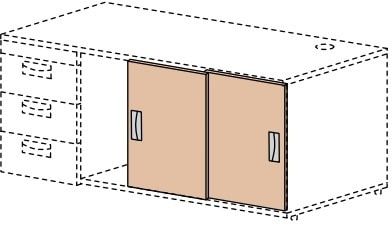 Двери для тумбы СФ-195611 (872х531х44)