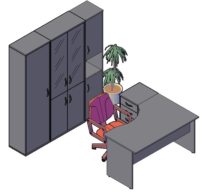Оперативная мебель для персонала Имаго (Imago). Вариант рассановки 1