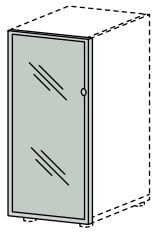 Дверь стеклянная СФ-ДР-502 (394x20x768)