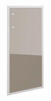 Дверь стеклянная в алюминиевой рамке (1 шт.)  Статус 60.0 396x20x1140 mm