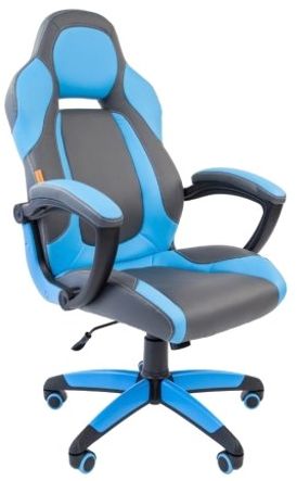 Кресло Chairman Game 20 серо-голубое