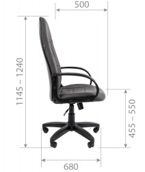 Кресло офисное Chairman 727 черного цвета