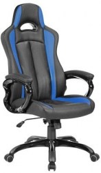 Кресло игровое Бюрократ CH-827 черно-синее