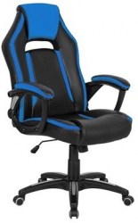 Кресло геймерское Бюрократ CH-829 черно-синее