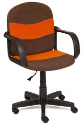 Кресло компьютерное «Багги» (Baggi) коричневый, оранжевый