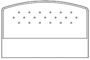Спинка кровати СФ-318160 (1654x73x1090)